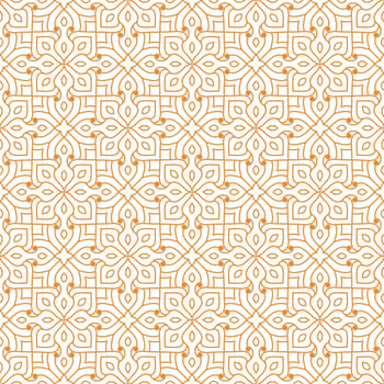 luxury seamless pattern geometric orange style for textile or invitation card template design vector