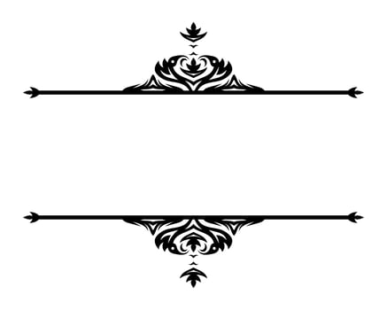 Vintage filigree frame corner and border element. Ornate ornament frame divider. Decorative line for page, template, poster, greeting card, wedding invitation, menu, certificate. vector