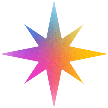 Cool Shape Dynamic Angular Sharp Star Sharp Star Gradient with Noisy Effect Bold for Modern Art Exhibits png