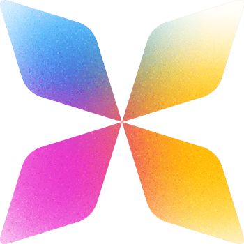 Cool Shape Delicate Pinwheel Asymmetric Petal Pinwheel Gradient with Noisy Effect Playful for Children's Entertainment png