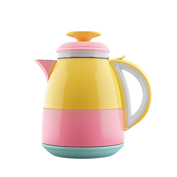 Plastic electric kettle isolated on transparent background png