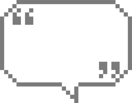 8bit retro game pixel speech bubble balloon with quotation marks, icon sticker memo keyword planner text box banner png