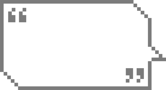 8bit retro game pixel speech bubble balloon with quotation marks, icon sticker memo keyword planner text box banner png