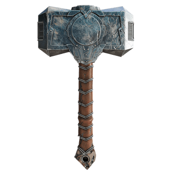 Thor stormbreaker isolated on transparent background png