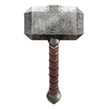 Thor stormbreaker isolated on transparent background png