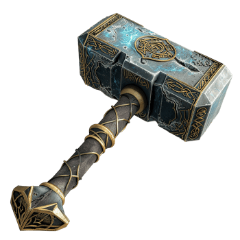 Thor stormbreaker isolated on transparent background png
