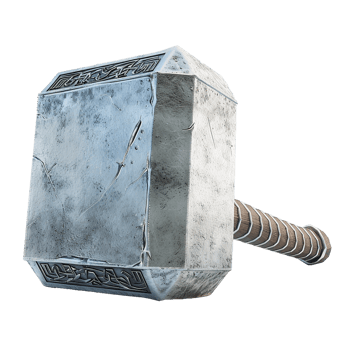 Thor stormbreaker isolated on transparent background png
