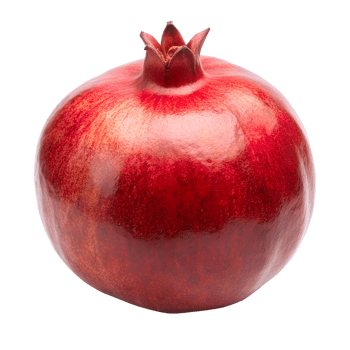 Close Up of a Pomegranate on Transparent Background png