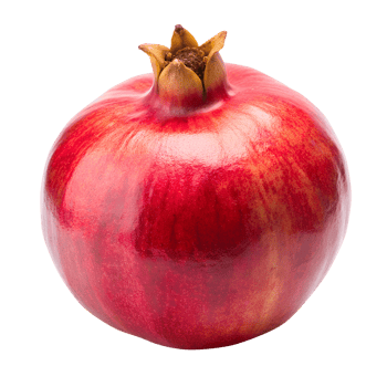 Close Up of a Pomegranate on Transparent Background png