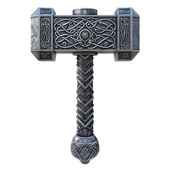 Norse mythology thor hammer isolated on transparent background png