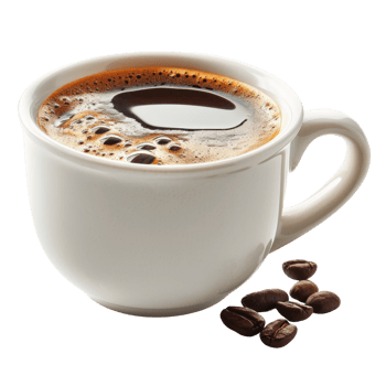 Cup of coffee without background, transparent . png