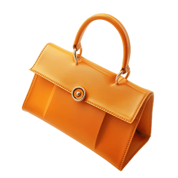 Woman bag, soft purse isolated on transparent background png