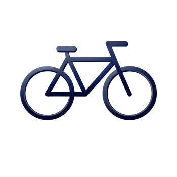 Minimalistic Bicycle Design Isolated on Transparent Background png