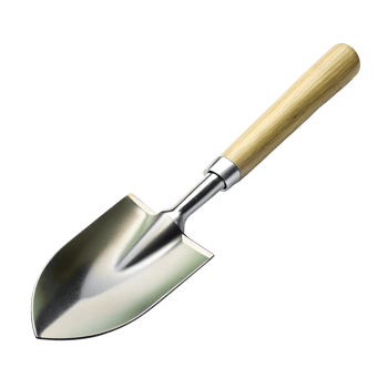 Classic Gardening Spade on Transparent Background png