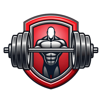 Dynamic Fitness Gym Logo on Transparent Background png