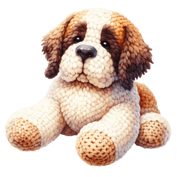 Adorable Crochet Puppy Clipart Collection Whether you're a scrapbook enthusiast, a greeting card maker, or looking to add a touch of warmth to your digital projects, these cliparts are perfect png