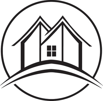 House icon on white background. Real estate concept. illustration. vector
