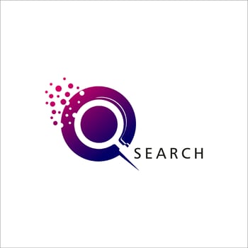 search logo template illustration design vector
