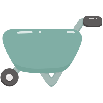 Garden tool wheelbarrow png