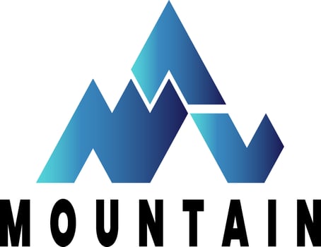 Mountain logo minimalist ,logo adventure hiking vector