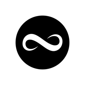 Infinity icon . Mobius loop shape illustration sign. unlimited symbol. forever logo. vector