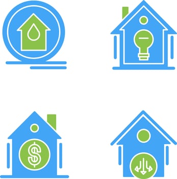Fire Alarm and Home Automation Icon vector