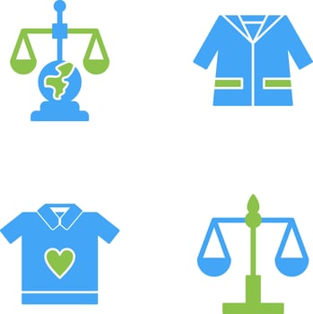 International Law and Suit Icon vector