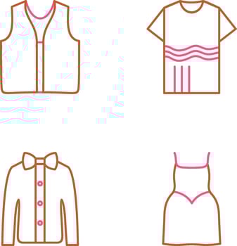 Swimming Vest and Accessory Icon vector