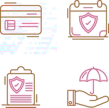 Credit Card and Period Time Icon vector