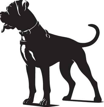 Dog silhouette set. Dog illustration vector