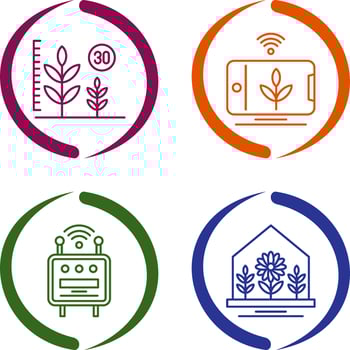 Growth and Device Icon vector