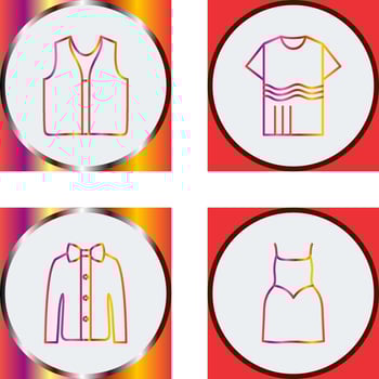 Swimming Vest and Accessory Icon vector