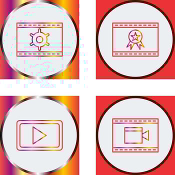 Web Optimization and Web Award Icon vector