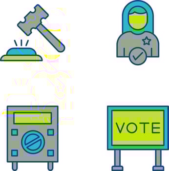 Gavel and Candidate Icon vector