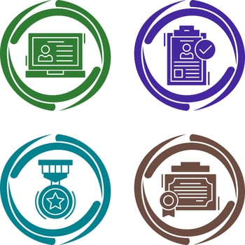 Laptop and Hire Icon vector