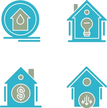 Fire Alarm and Home Automation Icon vector