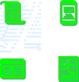 Smart Phone and News Paper Icon vector