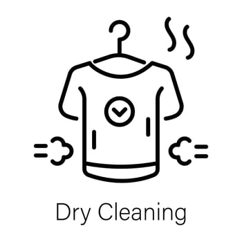 Trendy Dry Cleaning vector