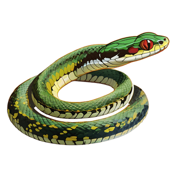 Colorful Snake logo design png