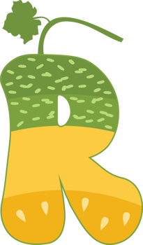 Melon Alphabets - decorative fonts png