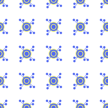seamless pattern with blue tones of the Bohemian style are created from circles and lines png