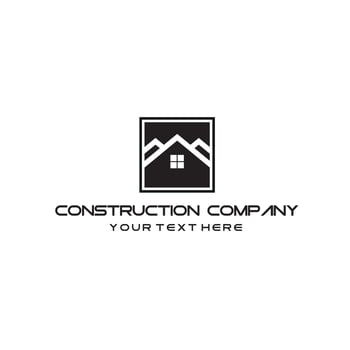 Real estate design handyman, plumbing, roofing, construction or electrician logo vector