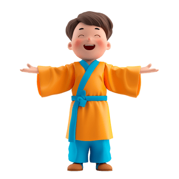 national holiday of asia, a guy in a robe with outstretched arms png