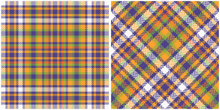 Scottish Tartan Pattern. Checker Pattern Seamless Tartan Illustration Set for Scarf, Blanket, Other Modern Spring Summer Autumn Winter Holiday Fabric Print. vector