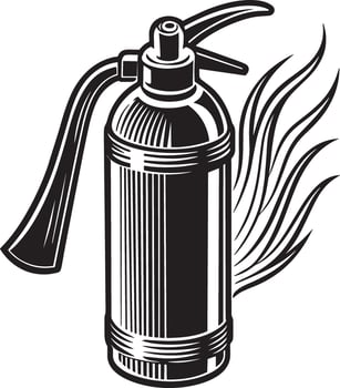 Fire extinguisher. illustration Isolated on white background. vector