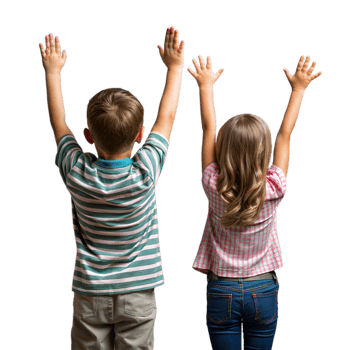 Two Kids Standing Together png