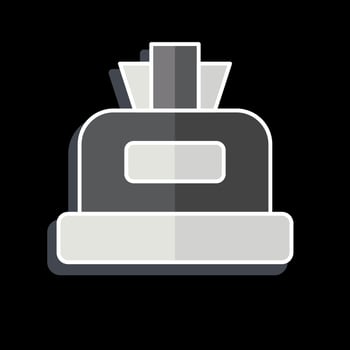Icon Tissue. related to Hygiene symbol. glossy style. simple design illustration vector