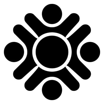 community glyph icon vector