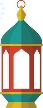 Ramadan Kareem Lantern Ornament. in Cartoon Design Style vector