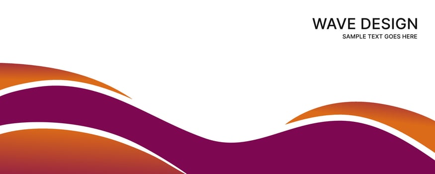 Abstract wave banner background design vector